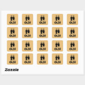 Sticker Carré Anniversaire d'Oldi (Feuille)
