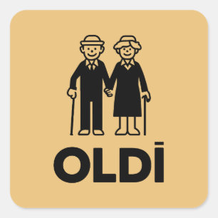 Sticker Carré Anniversaire d'Oldi