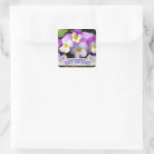 Sticker Carré Anniversaire heureux de Pansy (Sac)