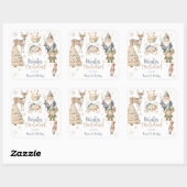 Sticker Carré Anniversaire merveilleux avec paillettes onederlan (Feuille)