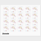 Sticker Carré Anniversaire Moderne (Feuille)
