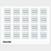 Sticker Carré Anniversaire Ourson Cache-Cache (Feuille)