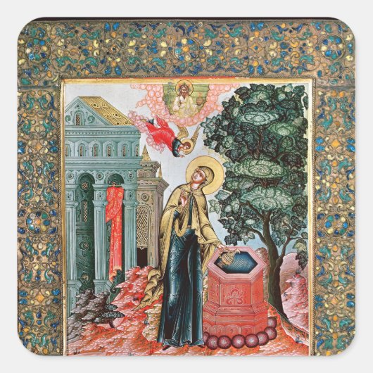 Sticker Carré Annonciation à la Fontaine (Devant)