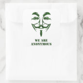 Sticker Carré Anonyme (Sac)