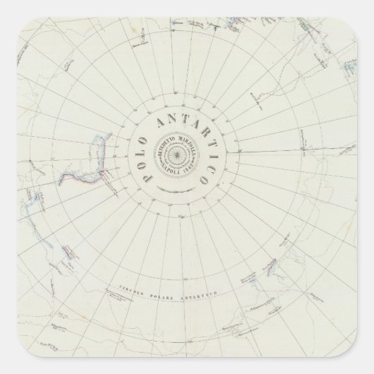 Sticker Carré Antarctique (Devant)