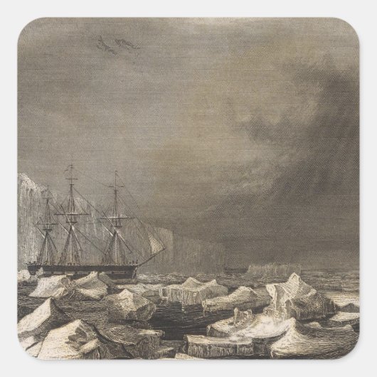 Sticker Carré Antarctique 3 (Devant)