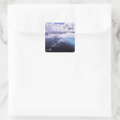 Sticker Carré Antarctique. Expédition à travers des échappées de (Sac)