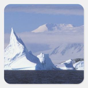 Sticker Carré Antarctique, île Boothe, soleil de l'après-midi