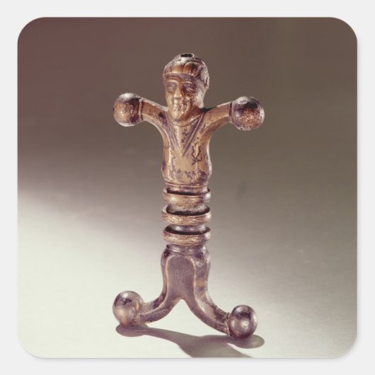 Sticker Carré Anthropoïde hameçon (Devant)