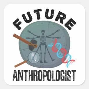 Sticker Carré Anthropologue futur