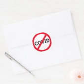 Sticker Carré Anti COVID (Enveloppe)