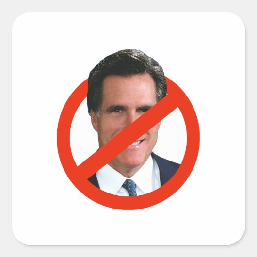 STICKER CARRÉ ANTI MITT ROMNEY (Devant)