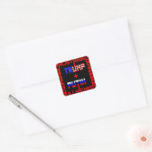 Sticker Carré Anti Trump+Poutine (Enveloppe)