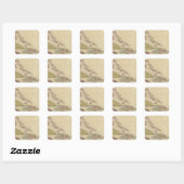 Sticker Carré Antilles 5 (Feuille)