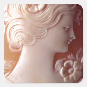 Sticker Carré Antique Cameo