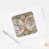 Sticker Carré Antique French (Enveloppe)