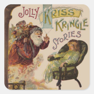 Sticker Carré Antique Kris Kringle Sanga Claus