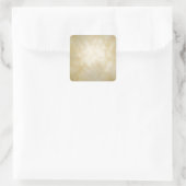 Sticker Carré Antique Parchment Vignette Texture Arrière - plan (Sac)
