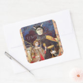 Sticker Carré ANTIQUE RENAISSANCE TAROT-THE DEVIL Détails de la  (Enveloppe)