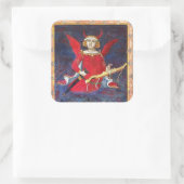 Sticker Carré ANTIQUE RENAISSANCE TAROT /THE DEVIL Pride Détails (Sac)