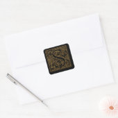 Sticker Carré Antique S Monogramme (Enveloppe)