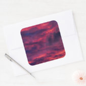 Sticker Carré août rouge (Enveloppe)