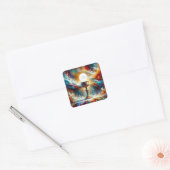 Sticker Carré AP Communion Host et Chalice Expressionist Effet (Enveloppe)