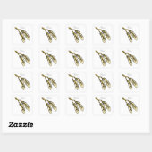Sticker Carré Apache Feathers Thunder_Cove (Feuille)