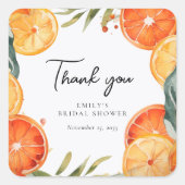 Sticker Carré Aperol Spritz Aquarelle Enterrement de Vie de Jeun (Devant)