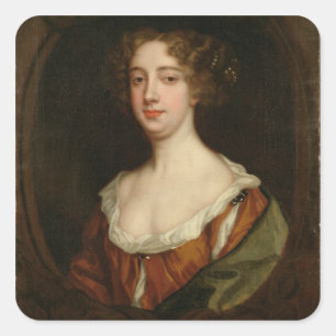 Sticker Carré Aphra Behn (1640-89) (huile sur la toile)