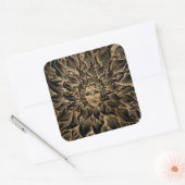 Sticker Carré Apollo Sun God Black and Gold (Enveloppe)