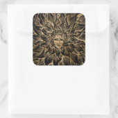 Sticker Carré Apollo Sun God Black and Gold (Sac)