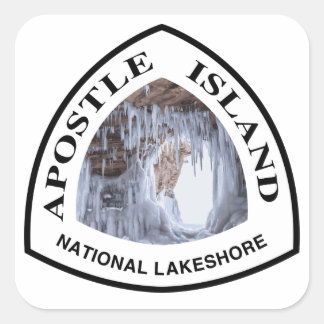 Sticker Carré Apostle Island National Lakeshore