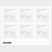 Sticker Carré Apothecary Chamomile Bubble Bath Label (Feuille)