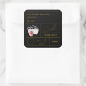 Sticker Carré Apothecary Dahlia Bubble Bath Label (Sac)