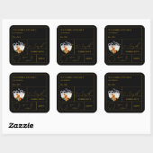 Sticker Carré Apothecary Marigold Bubble Bath Label (Feuille)