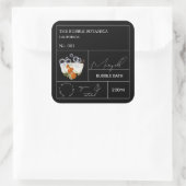 Sticker Carré Apothecary Marigold Bubble Bath Label (Sac)