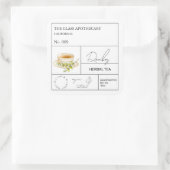 Sticker Carré Apothecary Rooibos Herbal Tea  Label (Sac)