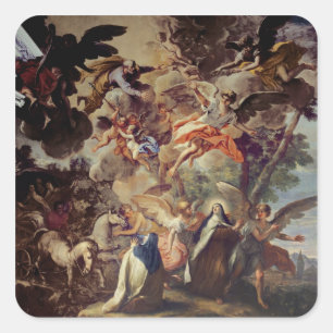 Sticker Carré Apparition de St Joseph vers St Theresa