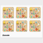 Sticker Carré Appartement Sesame Street Motif Windows (Feuille)