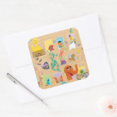 Sticker Carré Appartement Sesame Street Motif Windows (Enveloppe)