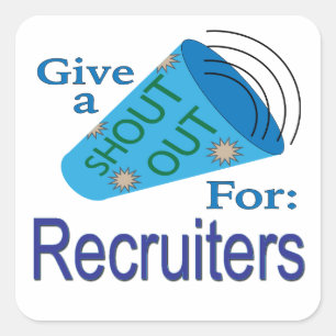 Sticker Carré Appel aux recruteurs