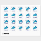 Sticker Carré Appel pour les acteurs (Feuille)