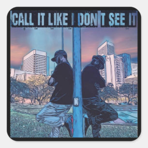 Sticker Carré Appelez comme je ne vois pas Podcast Saison 2 Stic