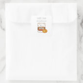 Sticker Carré Appelez-moi vieux mode (Sac)