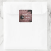 Sticker Carré Appréciation des clients Accueil Location de Merci (Sac)