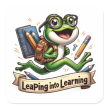 Apprendre la grenouille verte avec lunettes