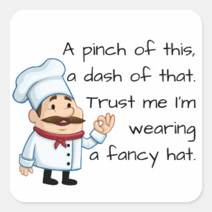 Sticker Carré Approuver le devis du chef