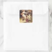 Sticker Carré Après l'école (Sac)