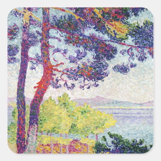 Sticker Carré Après-midi à Pardigon, Var, 1907 (Devant)